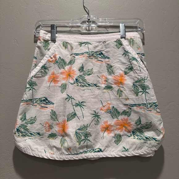 American Eagle Tropical Floral Hawaiian Mini Skirt Size Small - Picture 1 of 6
